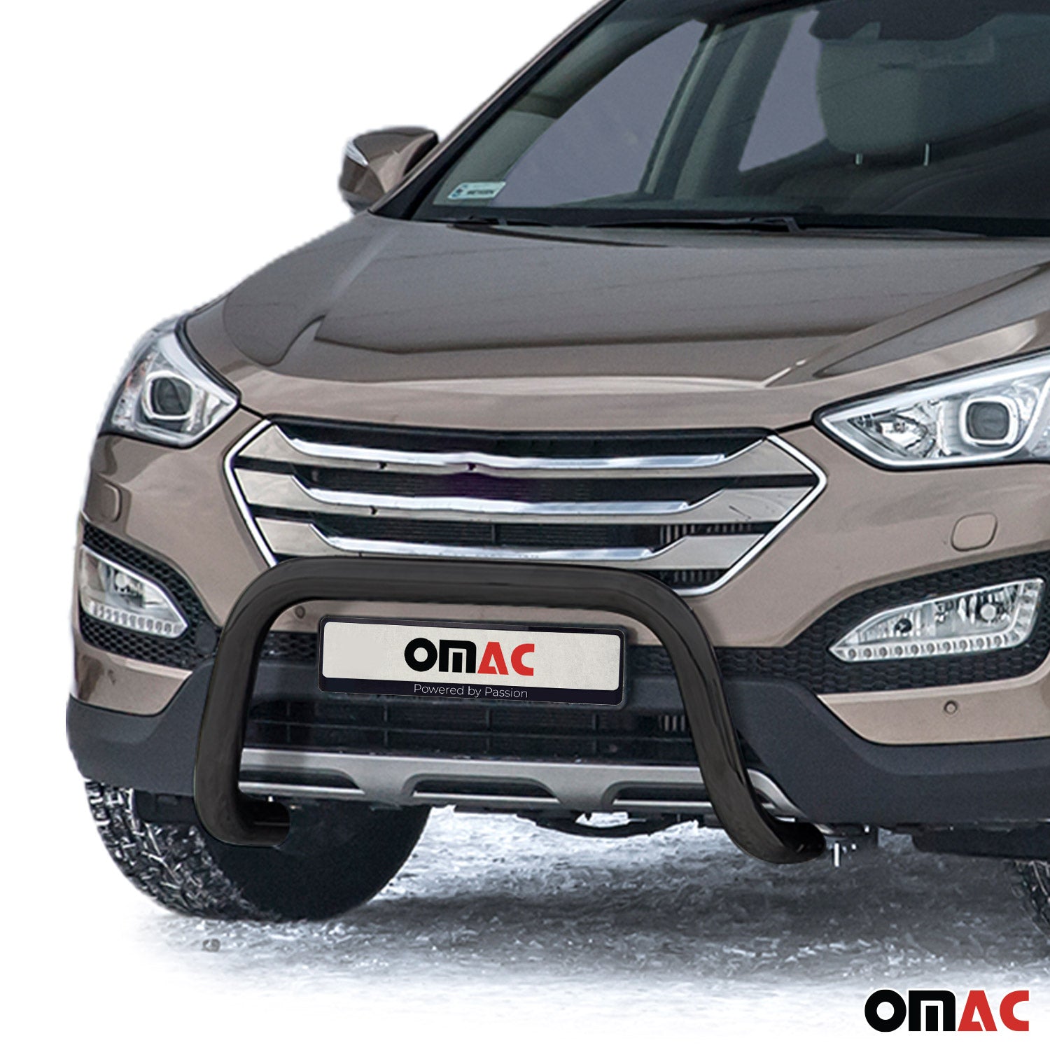 Frontbügel Frontschutzbügel für Hyundai Santa Fe 2012-2018 mit ABE Stahl Schwarz