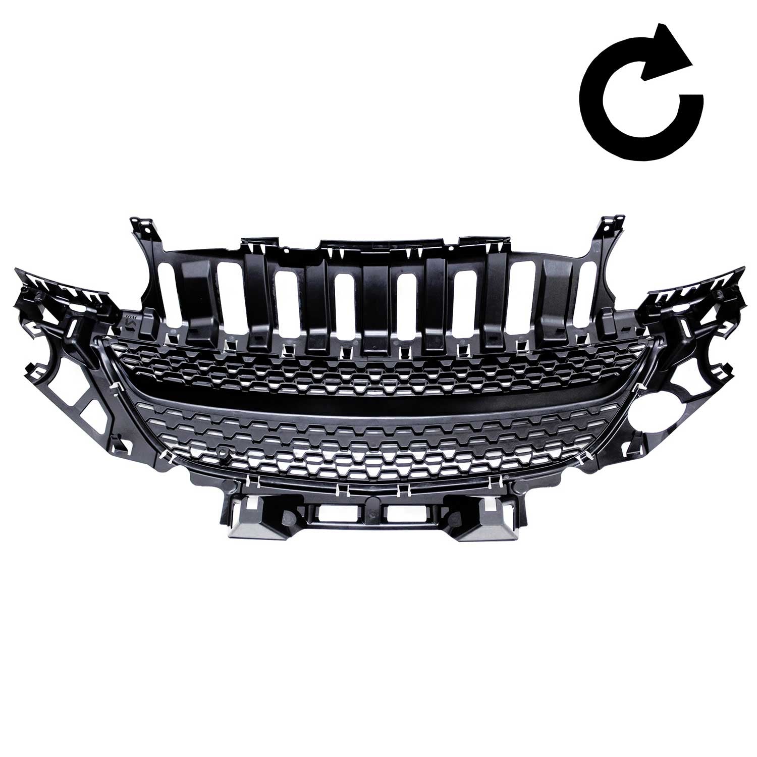 JOM Kühlergrill Kühlergitter für Opel Adam 2012-2019 schwarz 1tlg