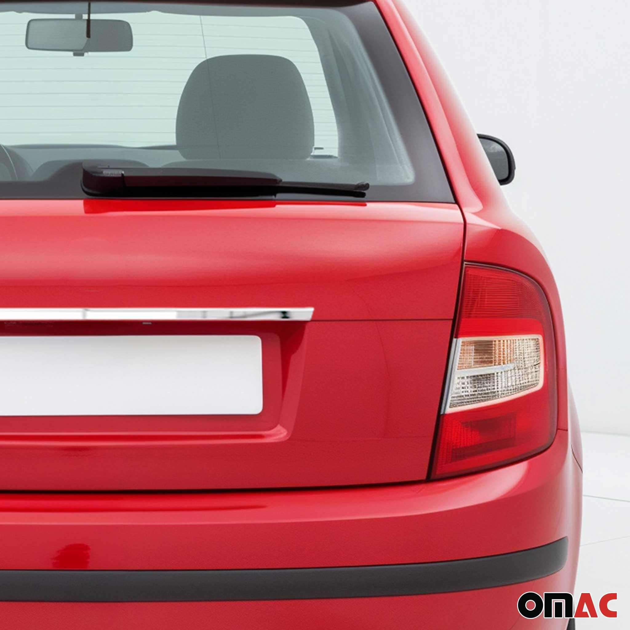 Kofferraumleiste Heckklappe Leisten für Skoda Fabia 2000-2007 Edelstahl Chrom