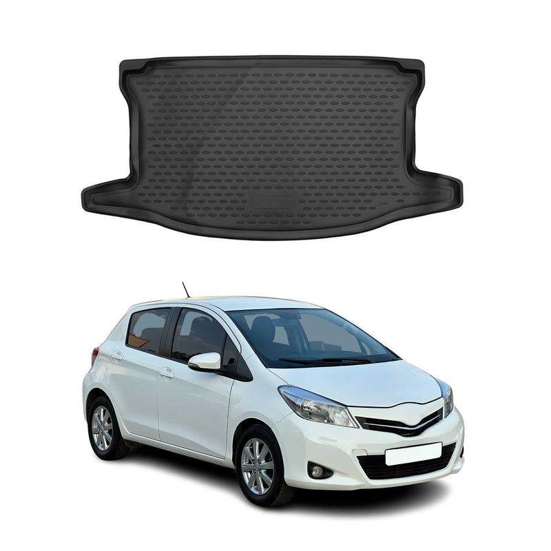 Kofferraummatte Kofferraumwanne für Toyota Yaris 2012-2020 Obere Gummi TPE