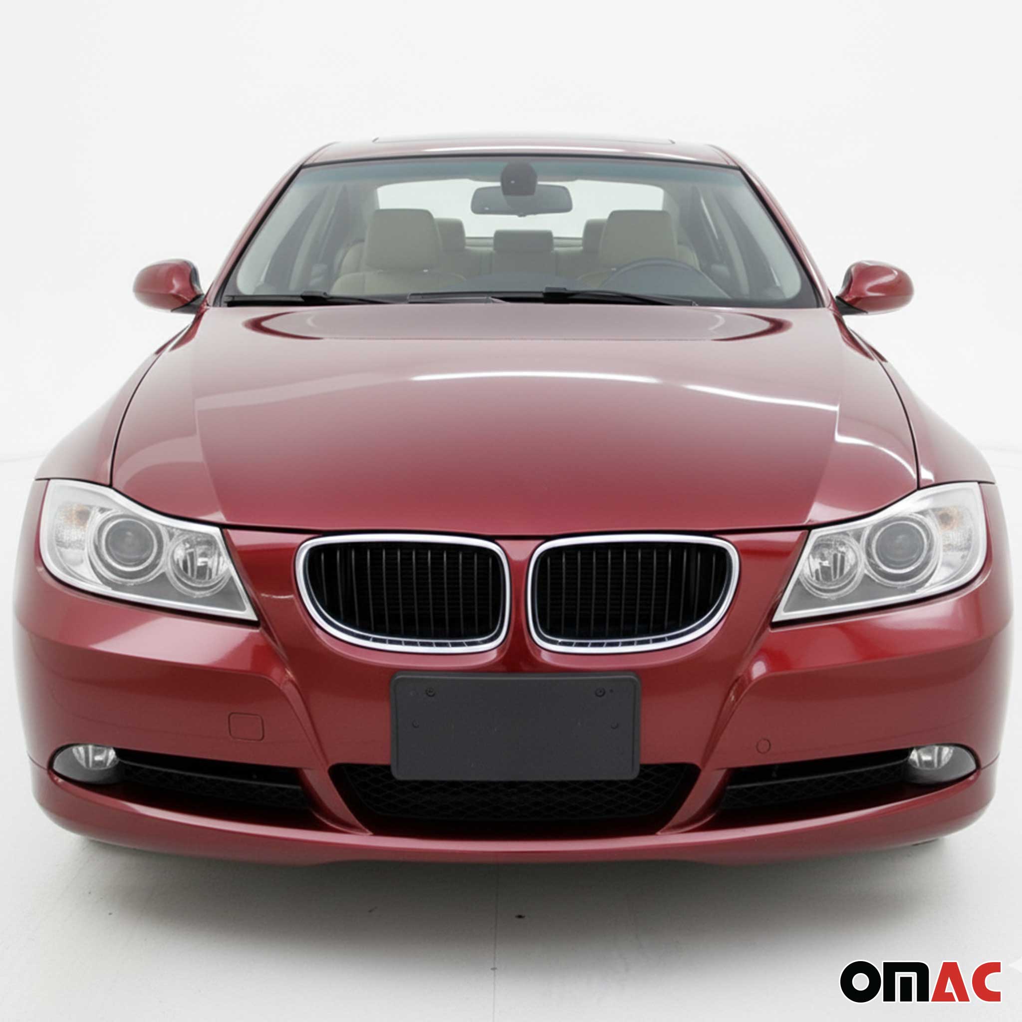 Frontlicht Rahmen Scheinwerfer Blende für BMW 3er E90 2005-2013 Chrom ABS 2x