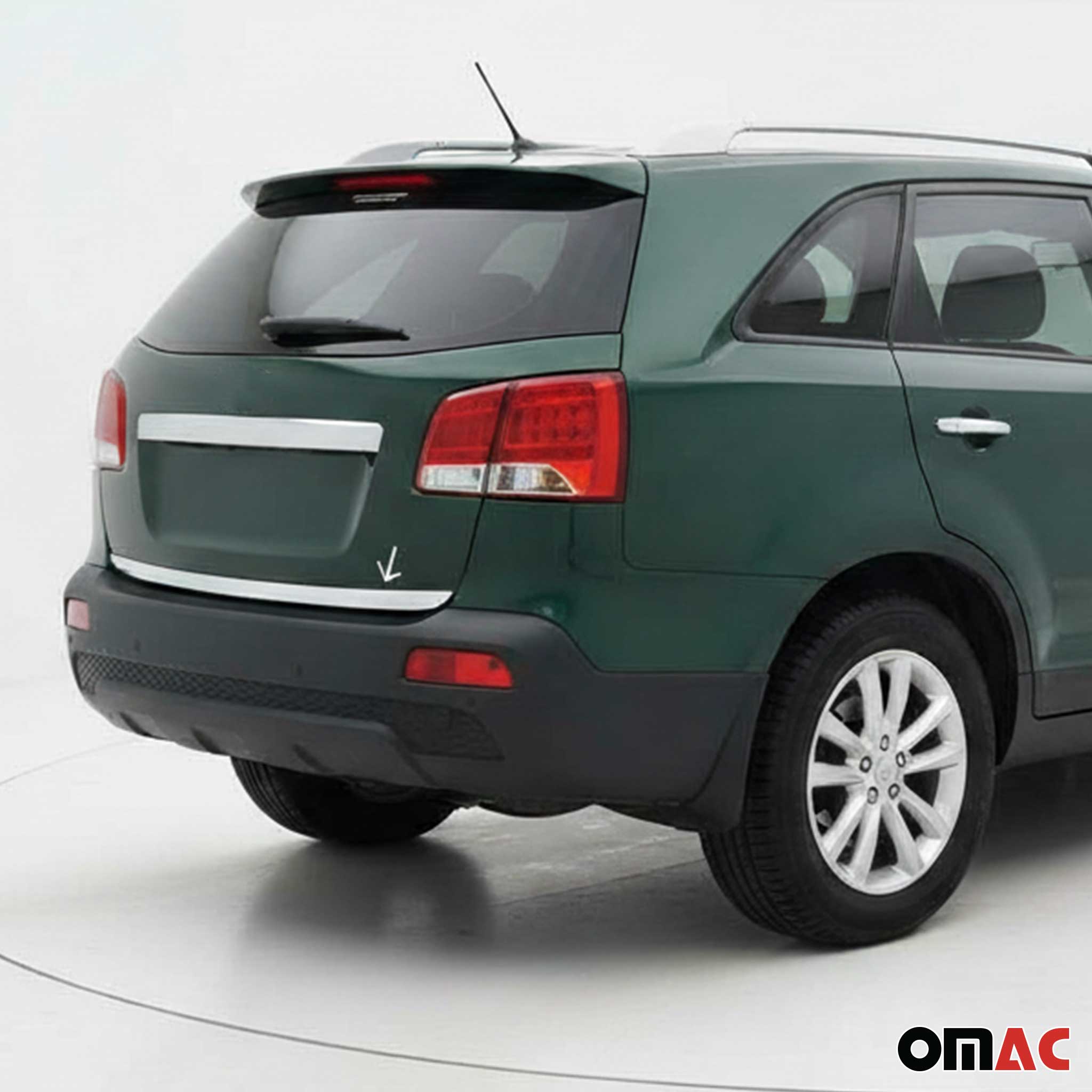 Kofferraumleiste Heckklappe Leiste für Kia Sorento 2009-2013 Chrom Gebürstet