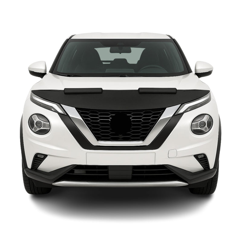 Haubenbra Steinschlagschutz Bonnet Bra für Nissan Juke 2019-2025 Schwarz Halb