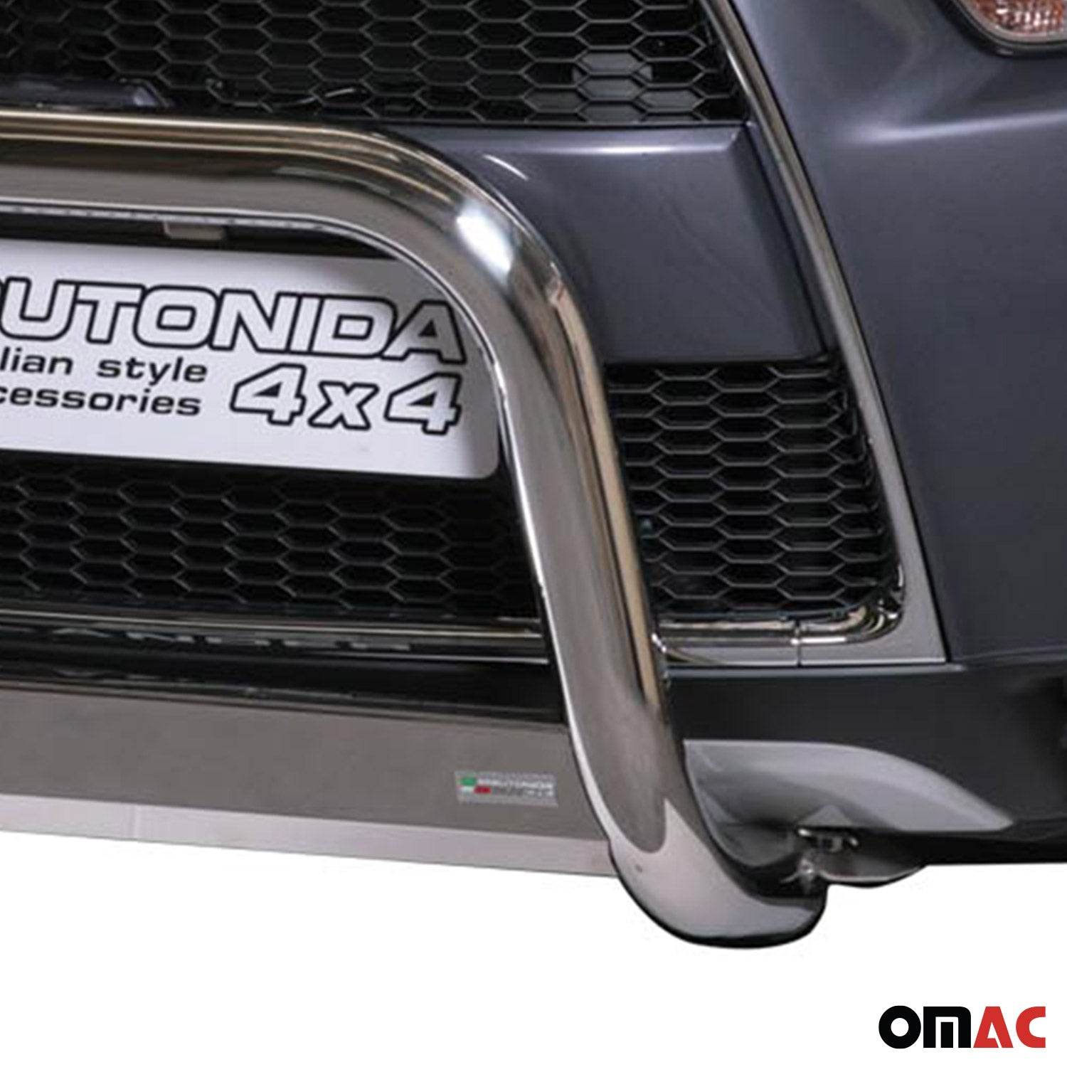 Frontbügel Frontschutzbügel für Mitsubishi Outlander 2010-2012 ø63 Stahl Silber