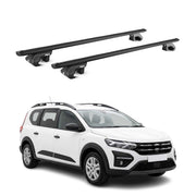 Dachträger Grundtäger für Dacia Jogger 2022-2026 90kg Aluminium Schwarz ABE