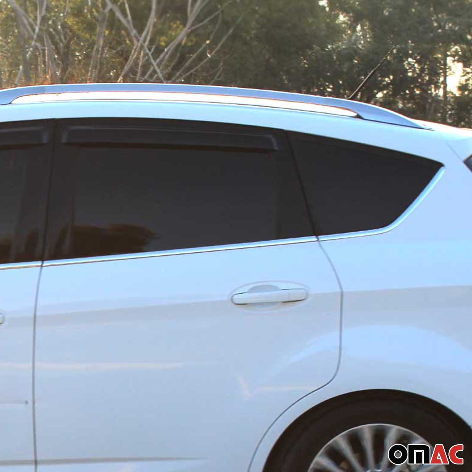 Fensterleisten Zierleisten für Ford C-Max 2010-2019 Edelstahl Chrom 8tlg
