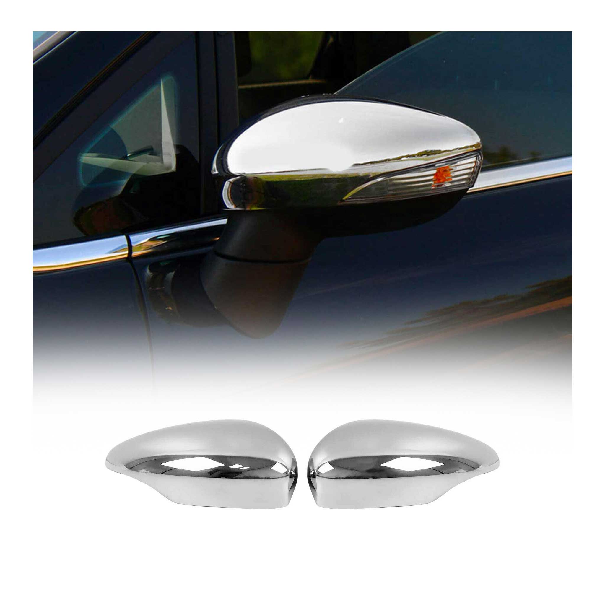 Spiegelkappen Spiegelabdeckung für Ford B-Max 2012-2017 Edelstahl Chrom 2tlg