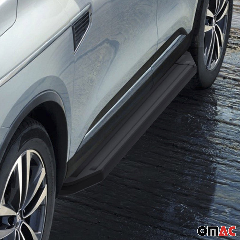 Trittbretter Seitenschweller für Renault Koleos 2017-2025 ABE Schwarz Alu