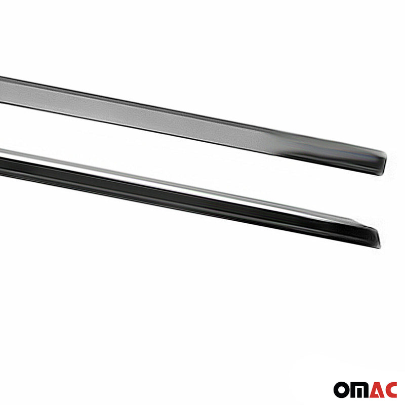 Fensterleisten Zierleisten für VW Caddy 2015-2020 Edelstahl Dunkel 2tlg