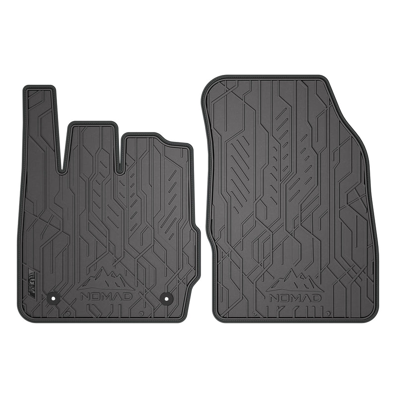 Fußmatten Gummimatten Automatten für Ford Fiesta mk6 2008-2017 Schwarz Grau 2tlg