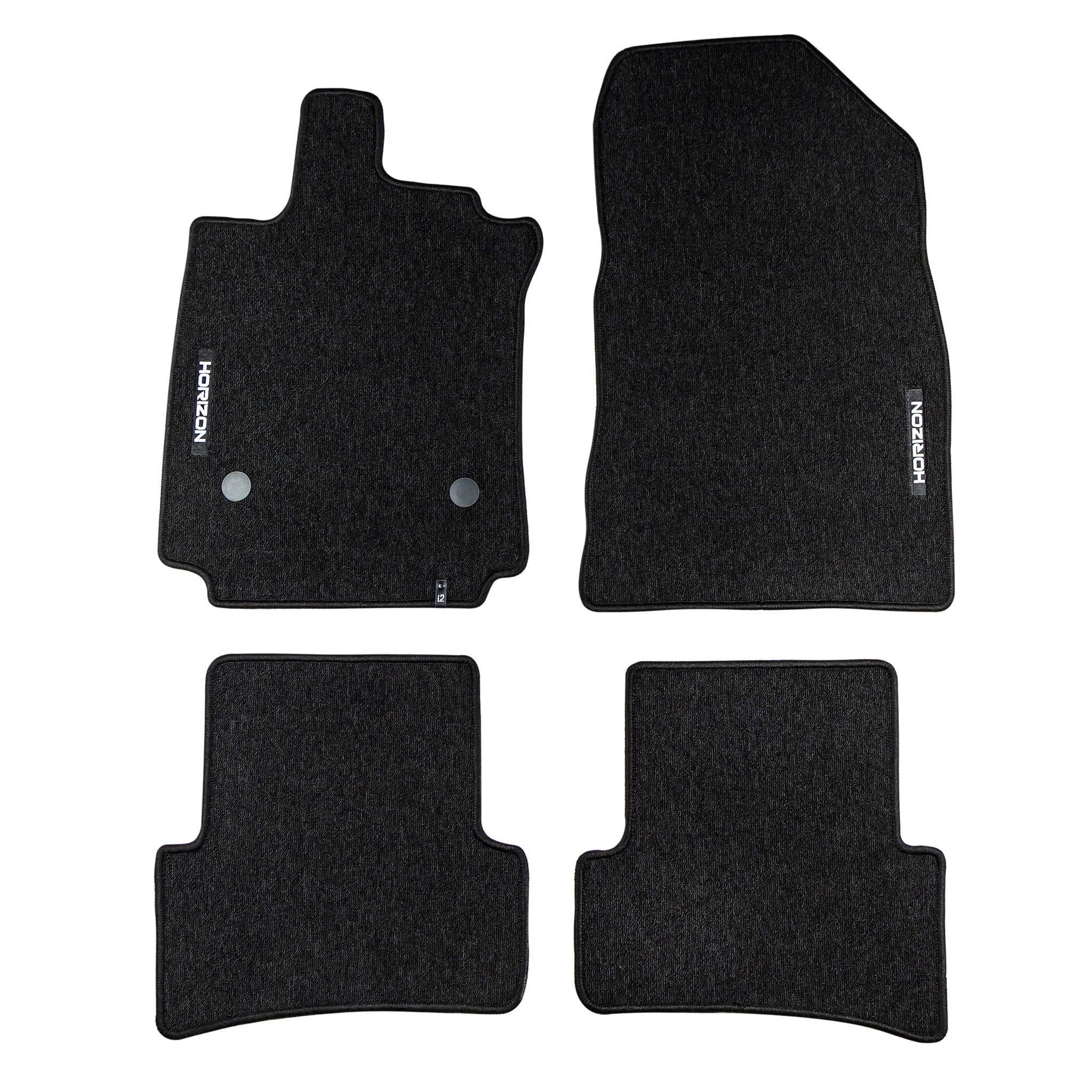 Velours Fußmatten für Renault Clio IV 2012-2020 Autoteppich Schwarz 4 teile