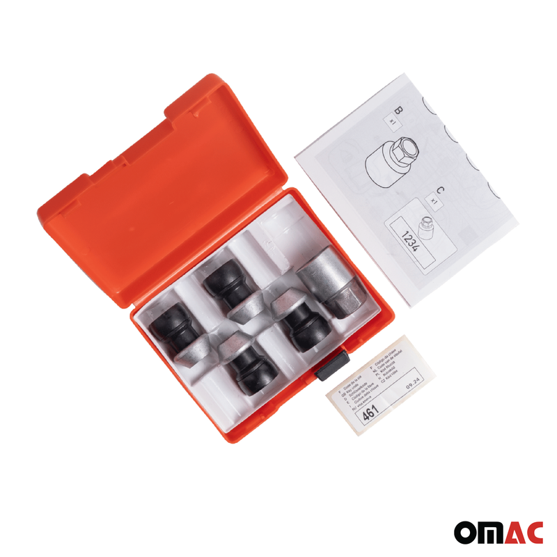 Radschloss Radschrauben Satz für Ford Edge ab 2016 Felgenschloss Schwarz M14X1.5