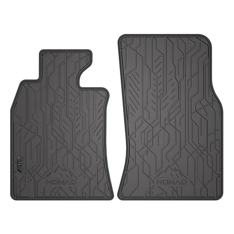 Fußmatten Gummimatten für Mini Cooper II R56 2006-2014 1.Reihe Schwarz Grau 2tlg