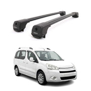 Dachträger Grundträger für Citroen Berlingo 2008-2018 Aluminium 75kg Schwarz 2x