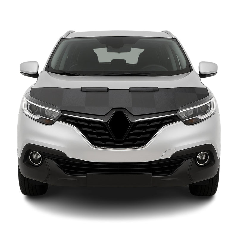 Haubenbra Steinschlagschutz Bonnet Bra für Renault Kadjar 2015-2025 Kariert Halb