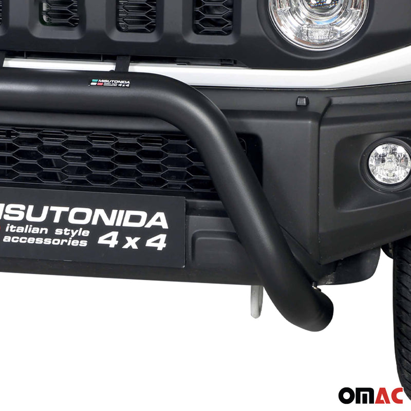 Frontbügel Frontschutzbügel für Suzuki Jimny 2018-2025 ø76mm Stahl Schwarz