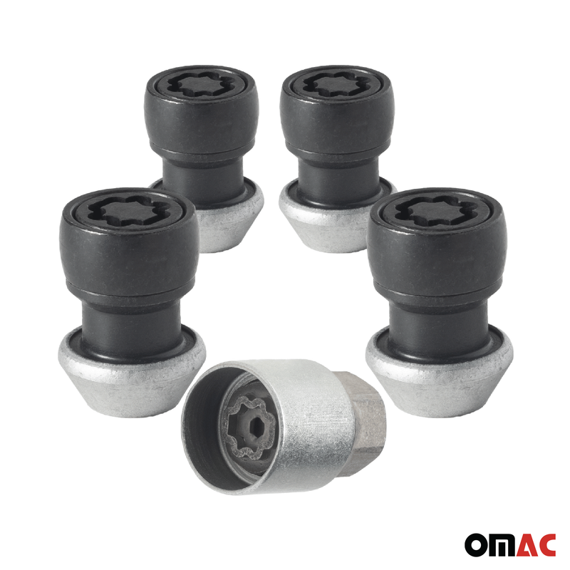 Radschloss Radschrauben Satz für Ford Edge ab 2016 Felgenschloss Schwarz M14X1.5