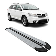 Seitenschweller Trittbretter Schweller für Fiat Freemont 2011-2016 Alu Grau