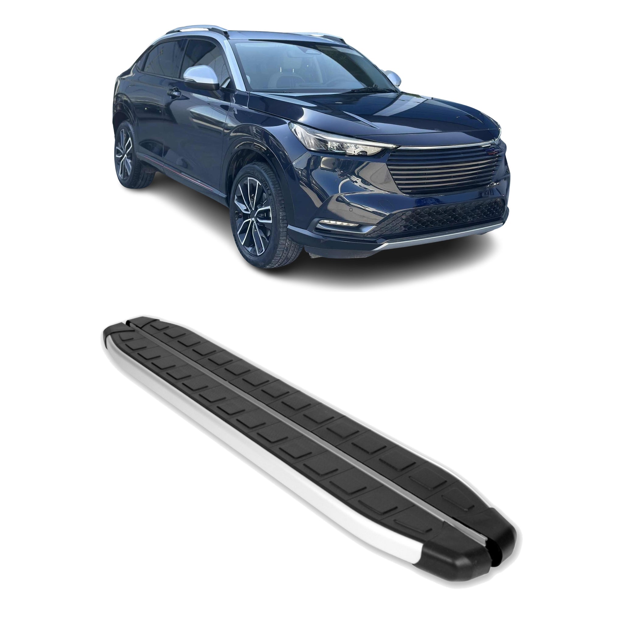 Seitenbretter Trittbretter für Honda HR-V III 2021-2026 Aluminium Schwarz