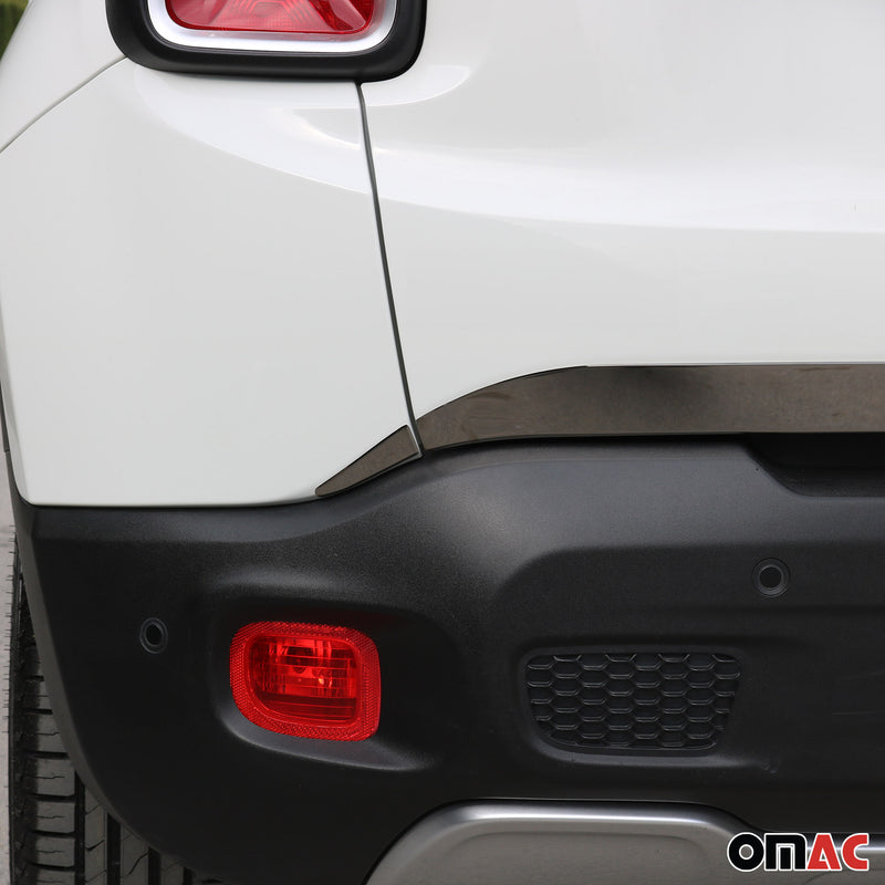 Kofferraumleiste Heckleiste für Jeep Renegade 2014-2024 Edelstahl Dunkel 3tlg