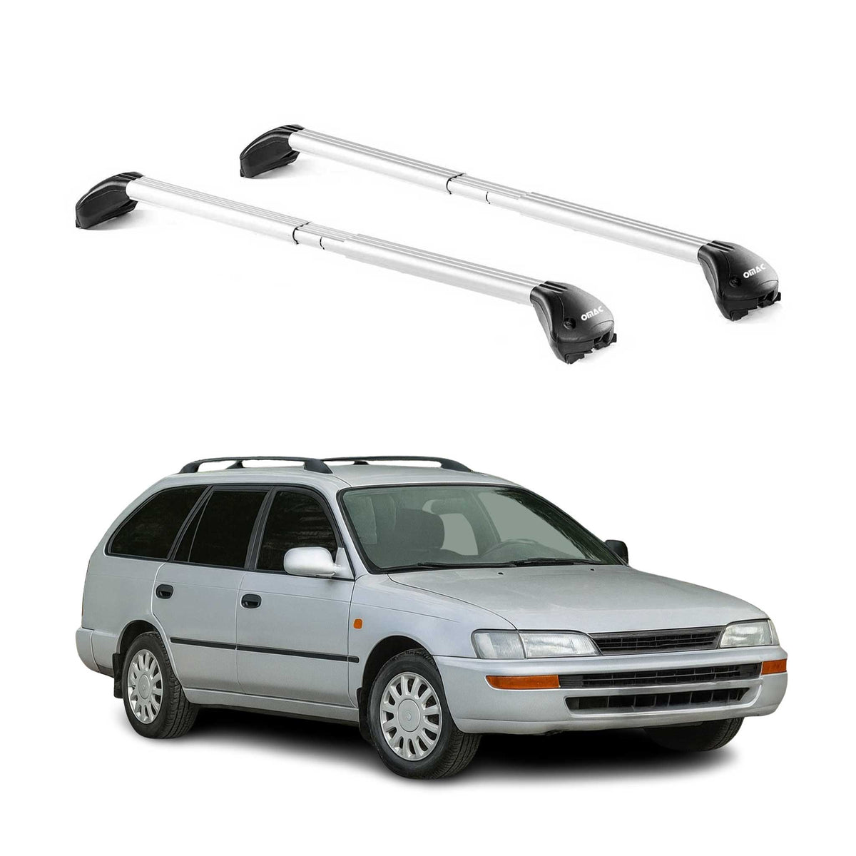 Dachträger für Toyota Corolla Kombi 1992-1997 5 tür 100kg Alu Silber 2x ABE