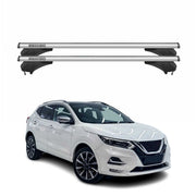 Menabo Dachträger Grundtäger für Nissan Qashqai J11 2014-2021 Alu Silber 2 tlg
