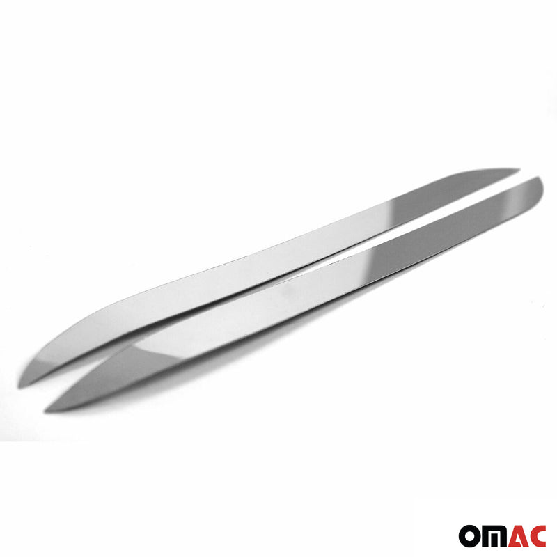 Bumper diffuser exhaust frame for Hyundai Kona 2017-2020 stainless steel silver