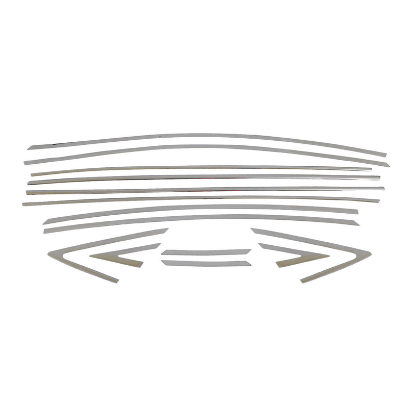 Fensterleisten Zierleisten für Hyundai Accent Blue Solaris 2012-2020 Chrom 14tlg