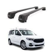 Dachträger für Ford Tourneo Connect III 2022-2026 Aluminium 75kg Schwarz 2tlg