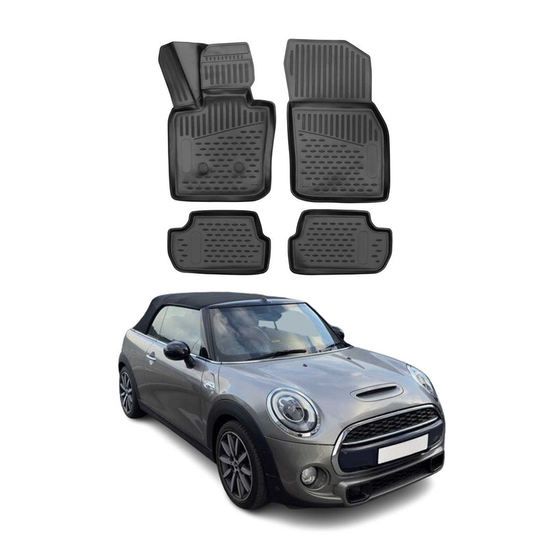 OMAC Gummimatten Fußmatten für Mini Cabriolet F55 F56 F57 2014-2024 TPE 4x