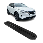 Trittbretter Seitenschweller für Nissan Qashqai 2021-2026 Aluminium Schwarz 2tlg