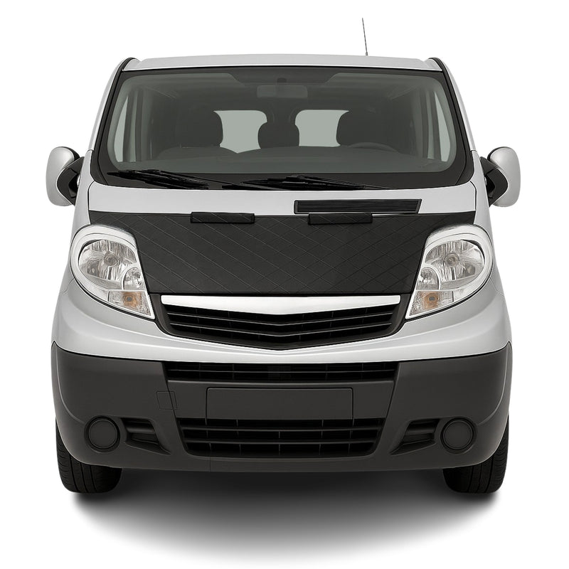 Haubenbra Steinschlagschutz für Renault Trafic 2 2001-2014 Schwarz Halb