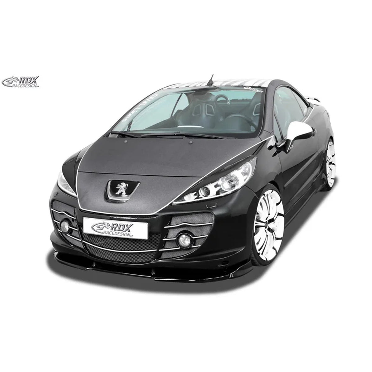 RDX Frontspoiler Vario-X für Peugeot 207 mit Abbes Stoßstange Polyurethan TÜV