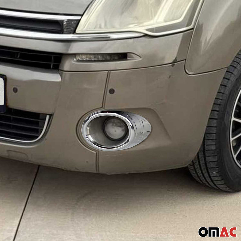 Nebelscheinwerfer Rahmen Umrandung für Citroen Berlingo 2008-2012 Chrom ABS 2x