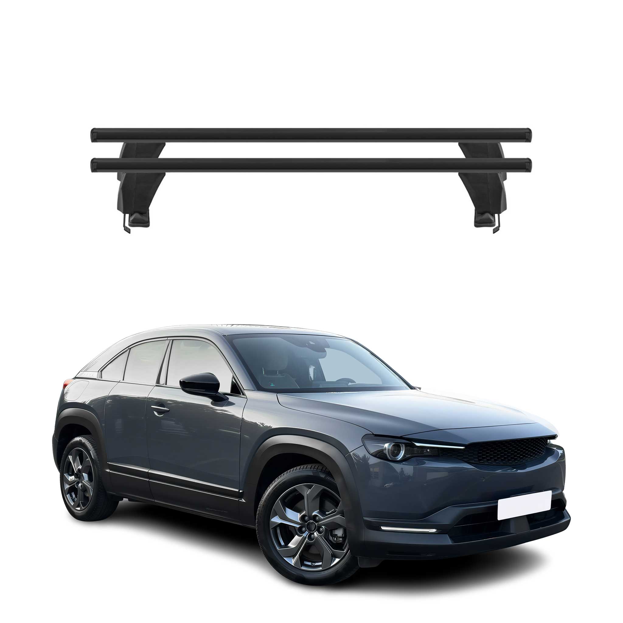 Menabo Dachträger Grundtäger für Mazda CX-30 2020-2026 50kg Alu Schwarz 2 tlg