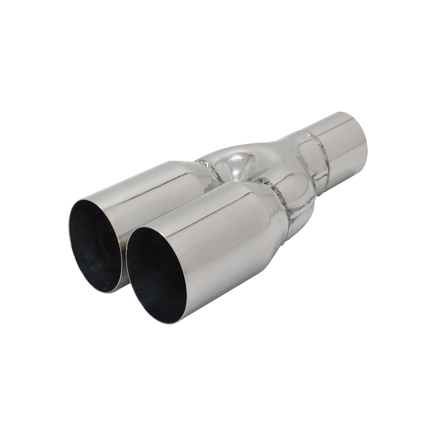 Auspuff Endrohr Edelstahl Y 2x76mm RL-Design Endschalldämpfer mit ABE