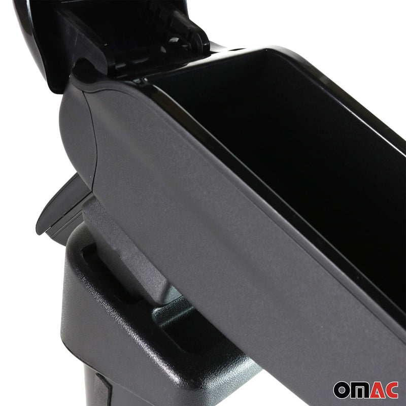 Armlehne Mittelarmlehne Mittelkonsole für Fiat 500L 2013-2017 PU-Leder Schwarz