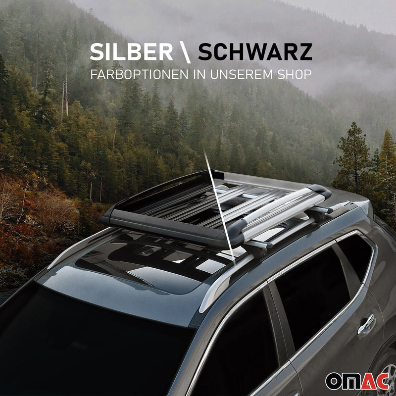 Dachträger + Dachkorb Satz für Skoda Octavia 1998-2004 Aluminium Silber 3tlg