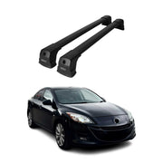 Dachträger Gepäckträger für Mazda 3 BL Stufenheck 2009-2013 Aluminium Schwarz