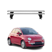 Dachträger Grundtäger für Fiat 500/500e/500EV/500 Hybrid 2007-2025 Alu Silber 2x