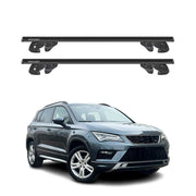 Dachträger Grundtäger für Seat Ateca 2016-2026 Aluminium 90kg TÜV Schwarz 2tlg
