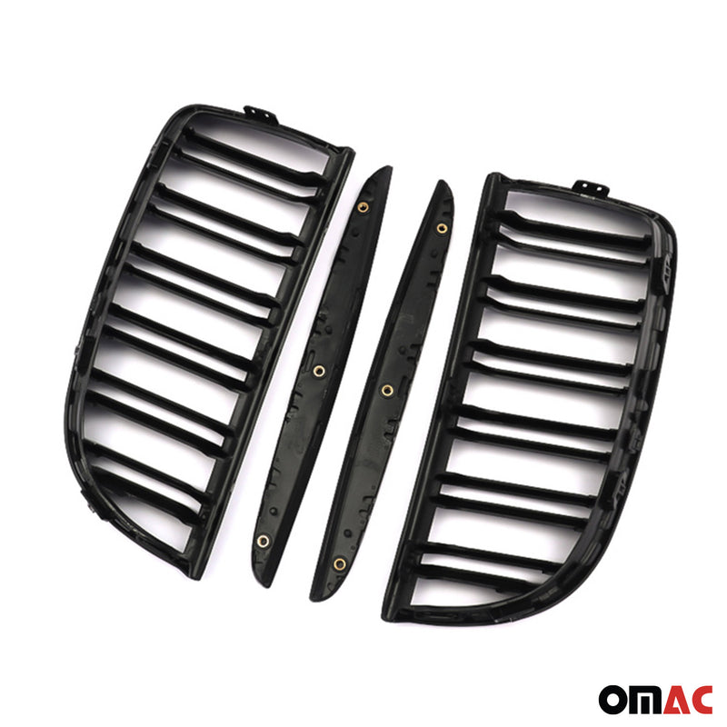 2004-2008 BMW 3er E90 Limo M3 Nieren Grill Kühlergrill Schwarz Glanz