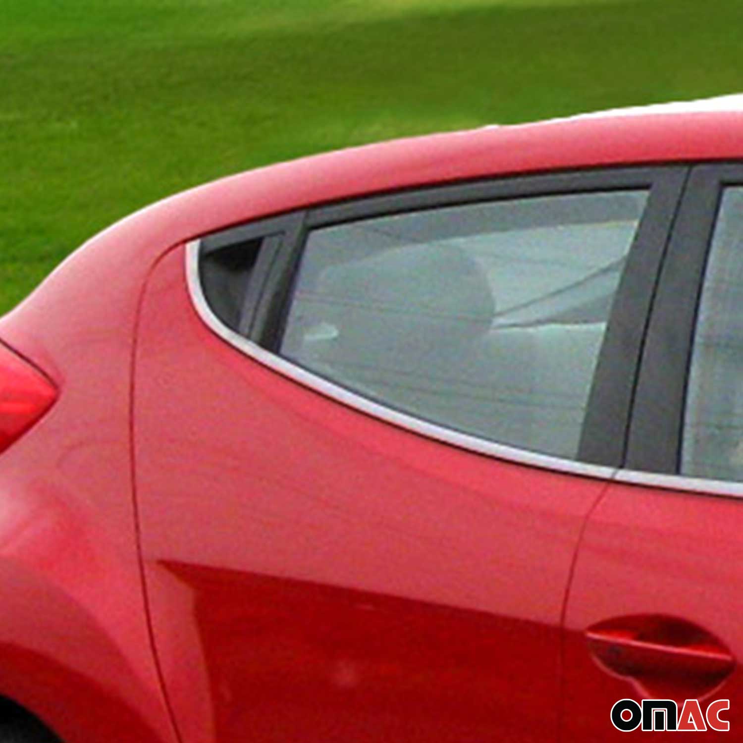 Fensterleisten Zierleisten für Hyundai Veloster 2011-2019 Edelstahl Chrom 4tlg