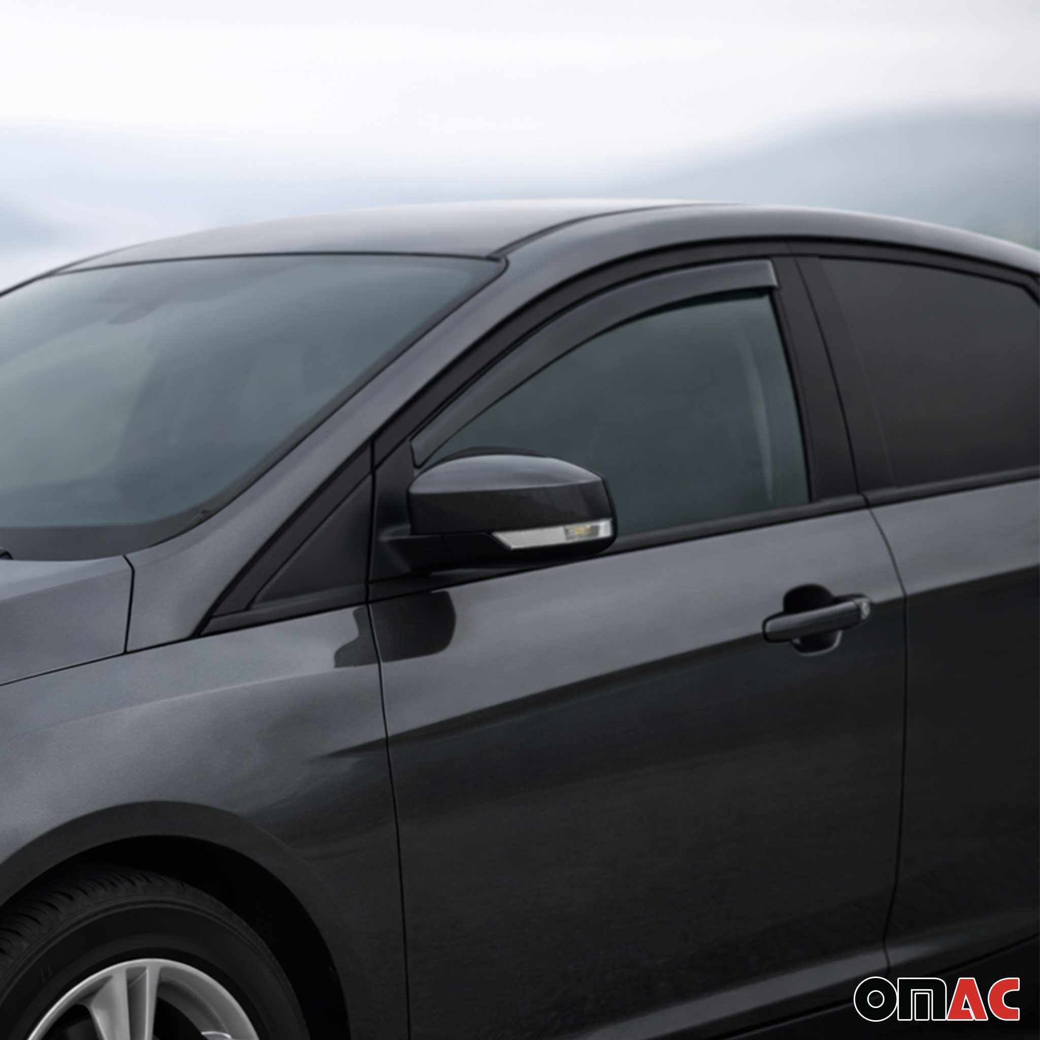Windabweiser Regenabweiser für Ford Focus Turnier 2011-2018 Dunkel Acryl 2tlg