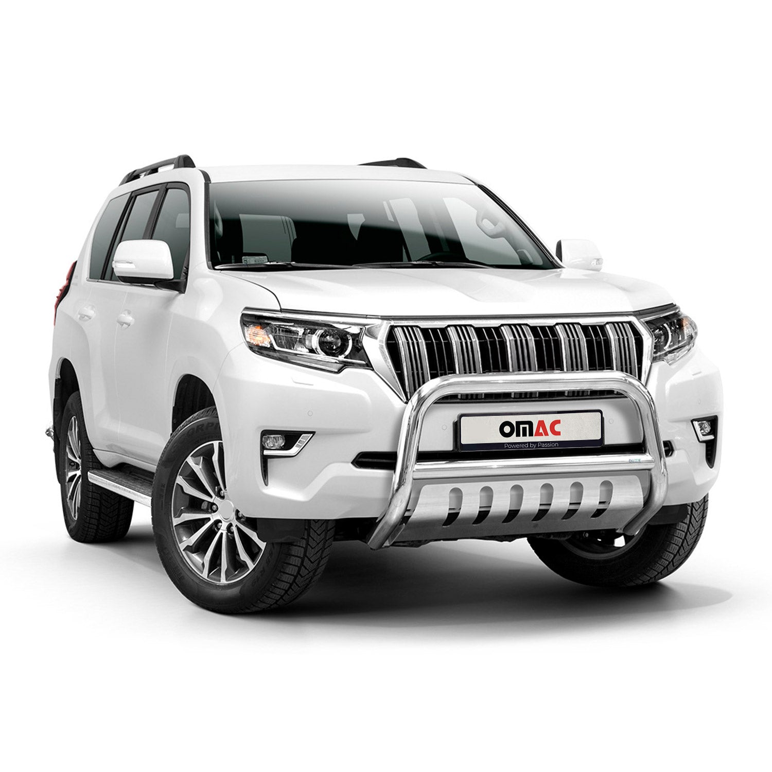 Frontbügelschutz Frontschutzbügel für Toyota Land Cruiser 150 2019-23 ABE Silber
