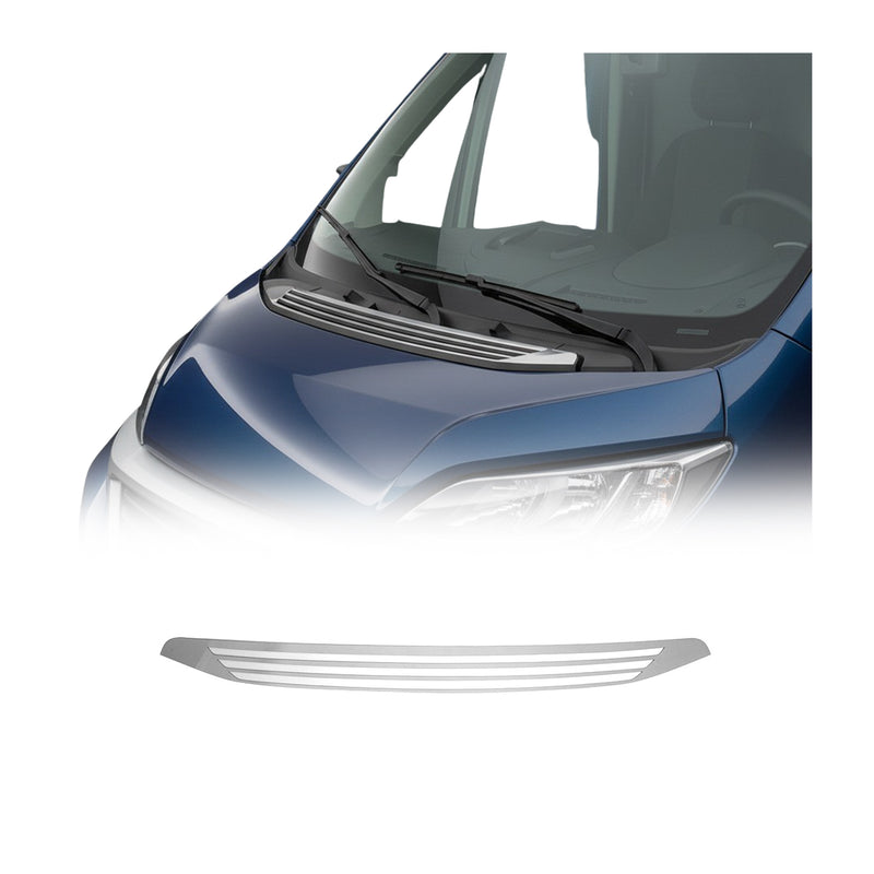 Kühlergrill Leisten Grillleisten für Fiat Ducato 2014-2025 Edelstahl Silber 1tlg