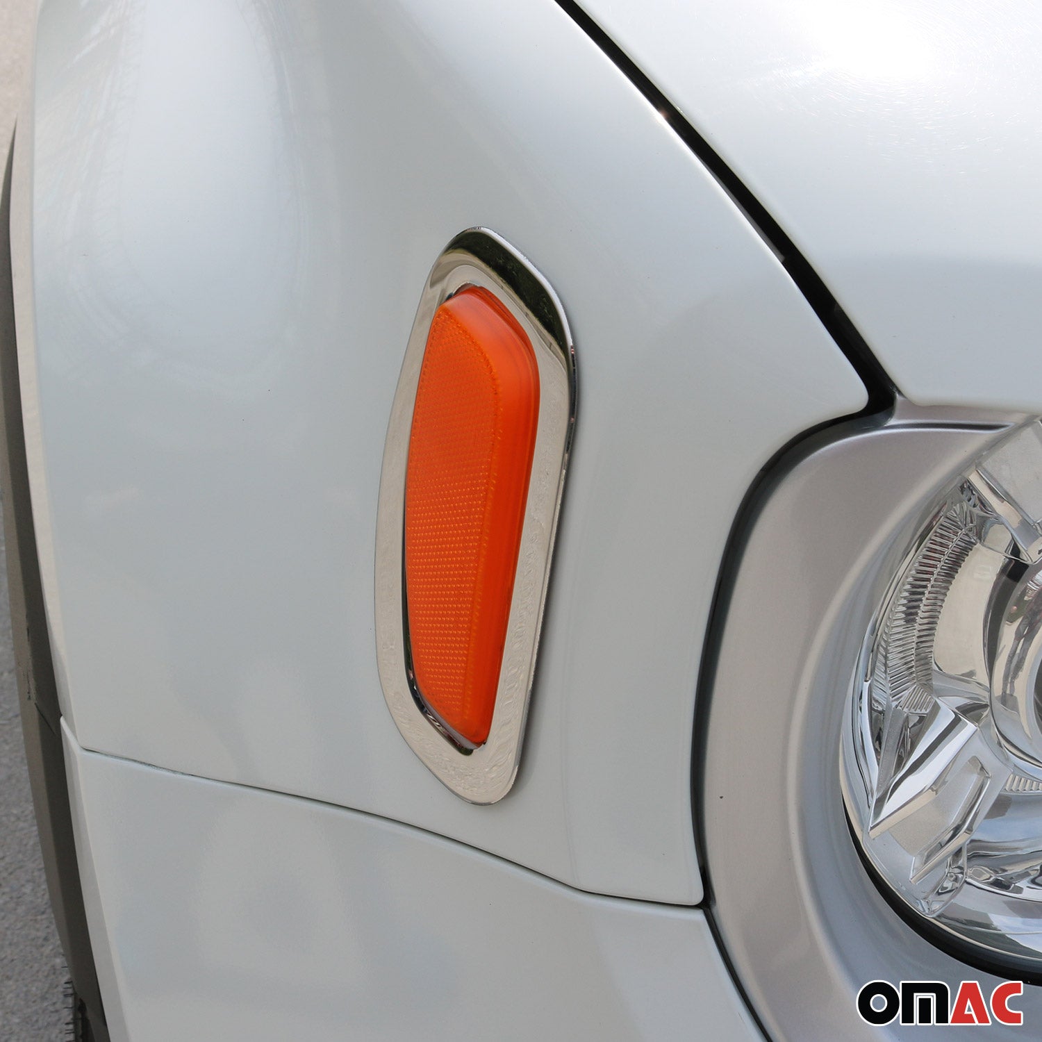 Blinkerrahmen Signalblende Seitenblinker für Jeep Renegade 2019-2024 Edelstahl