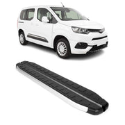 Seitenbretter Trittbretter für Toyota ProaceCity 2019-26 Kombi L1 Kurzer Schwarz