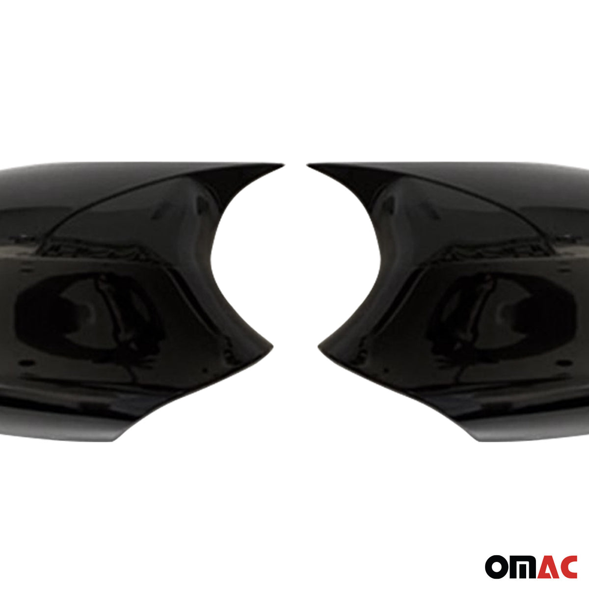 Spiegelkappen Spiegelabdeckung für BMW 3er E90 2008-2011 ABS Schwarz Glanz 2tlg