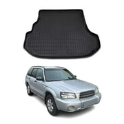 Kofferraummatte Kofferraumwanne für Subaru Forester 2002-2008 Gummi TPE Schwarz